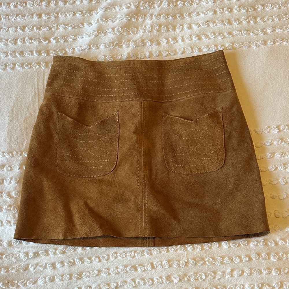 Free People Suede Skirt